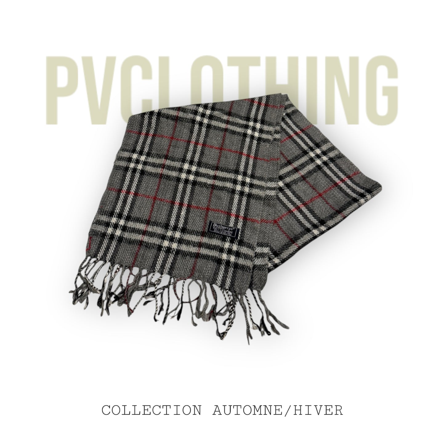 Burberry Schal Cashmere Grau