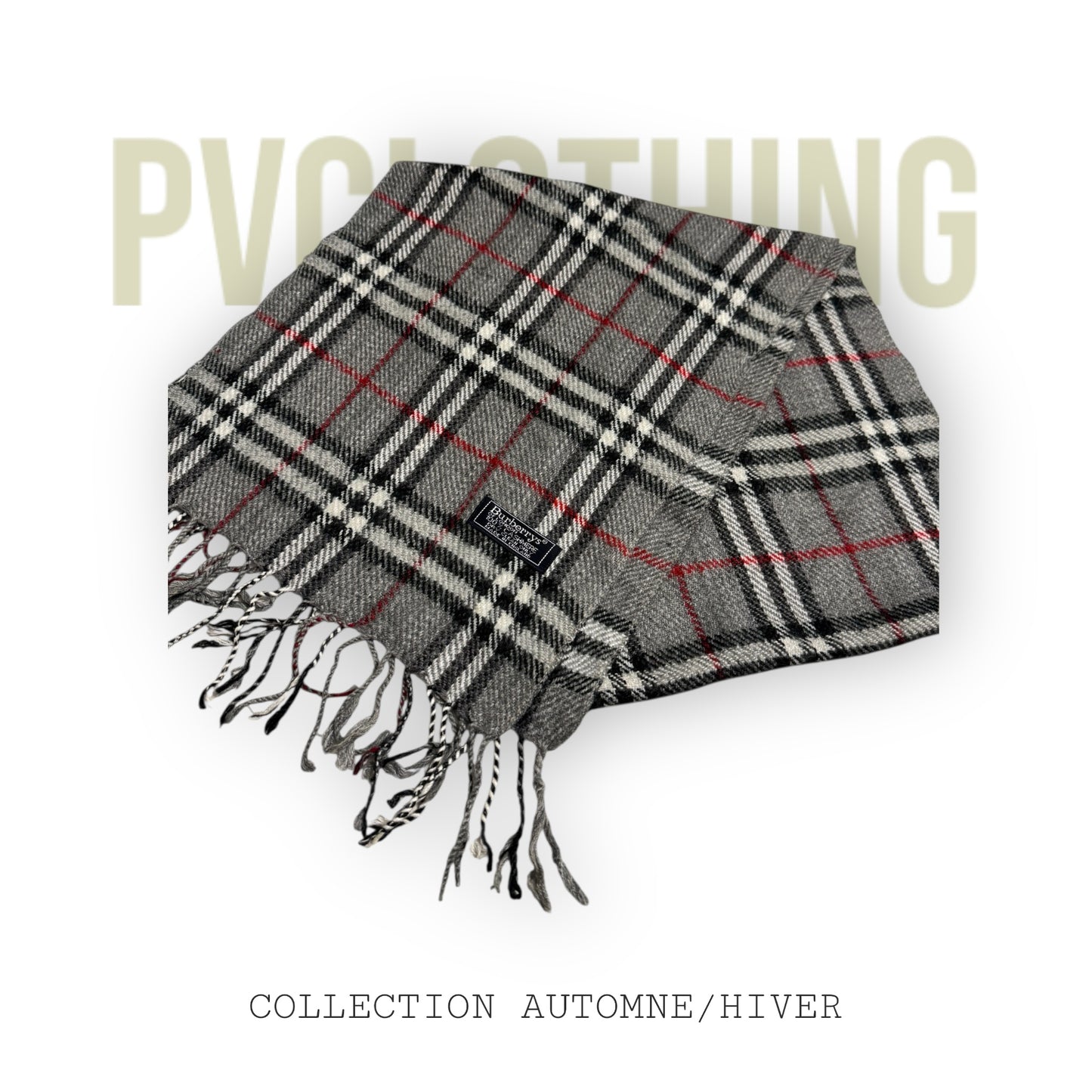 Burberry Schal Cashmere Grau