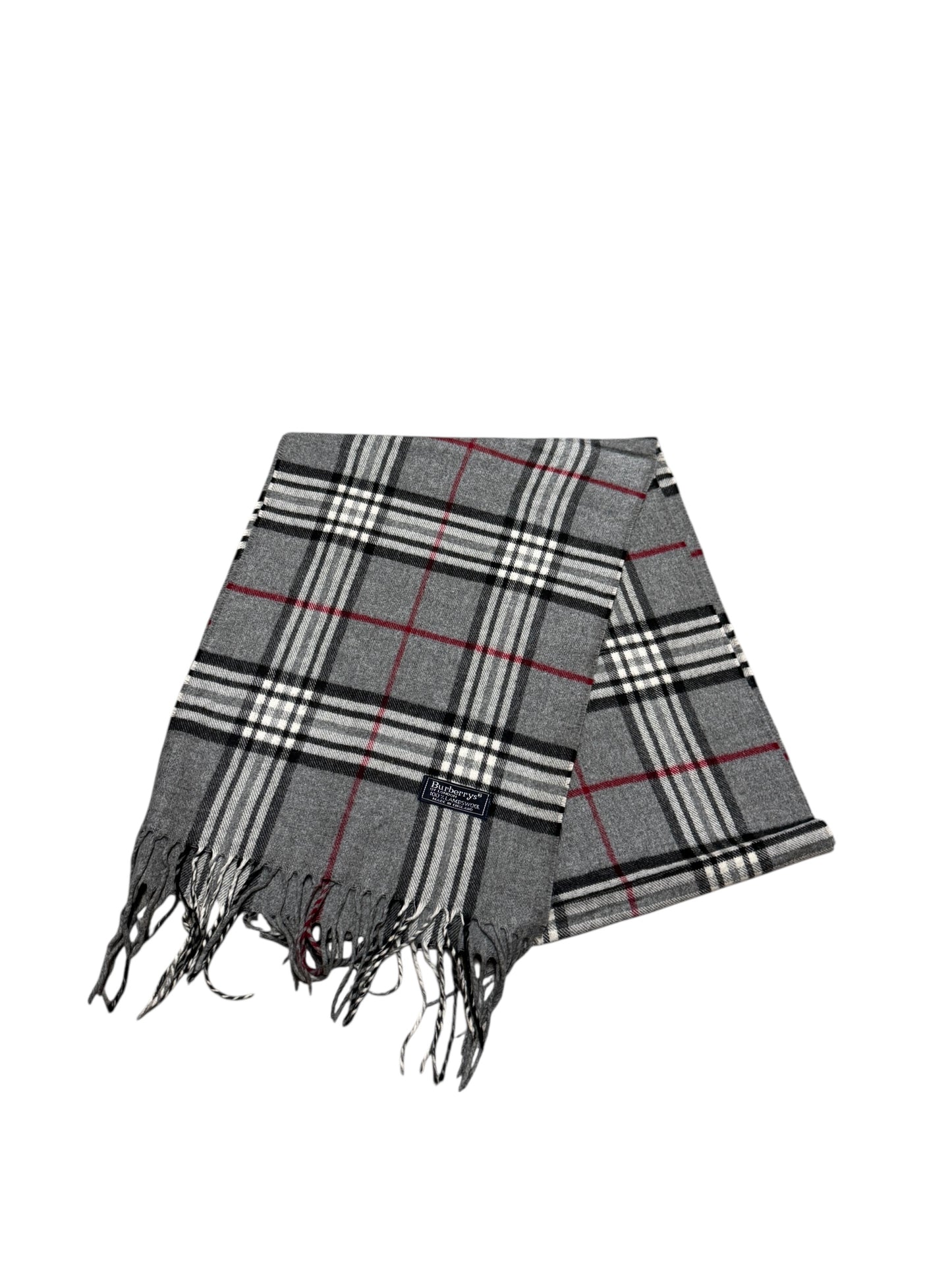 Grey Burberry Scarf