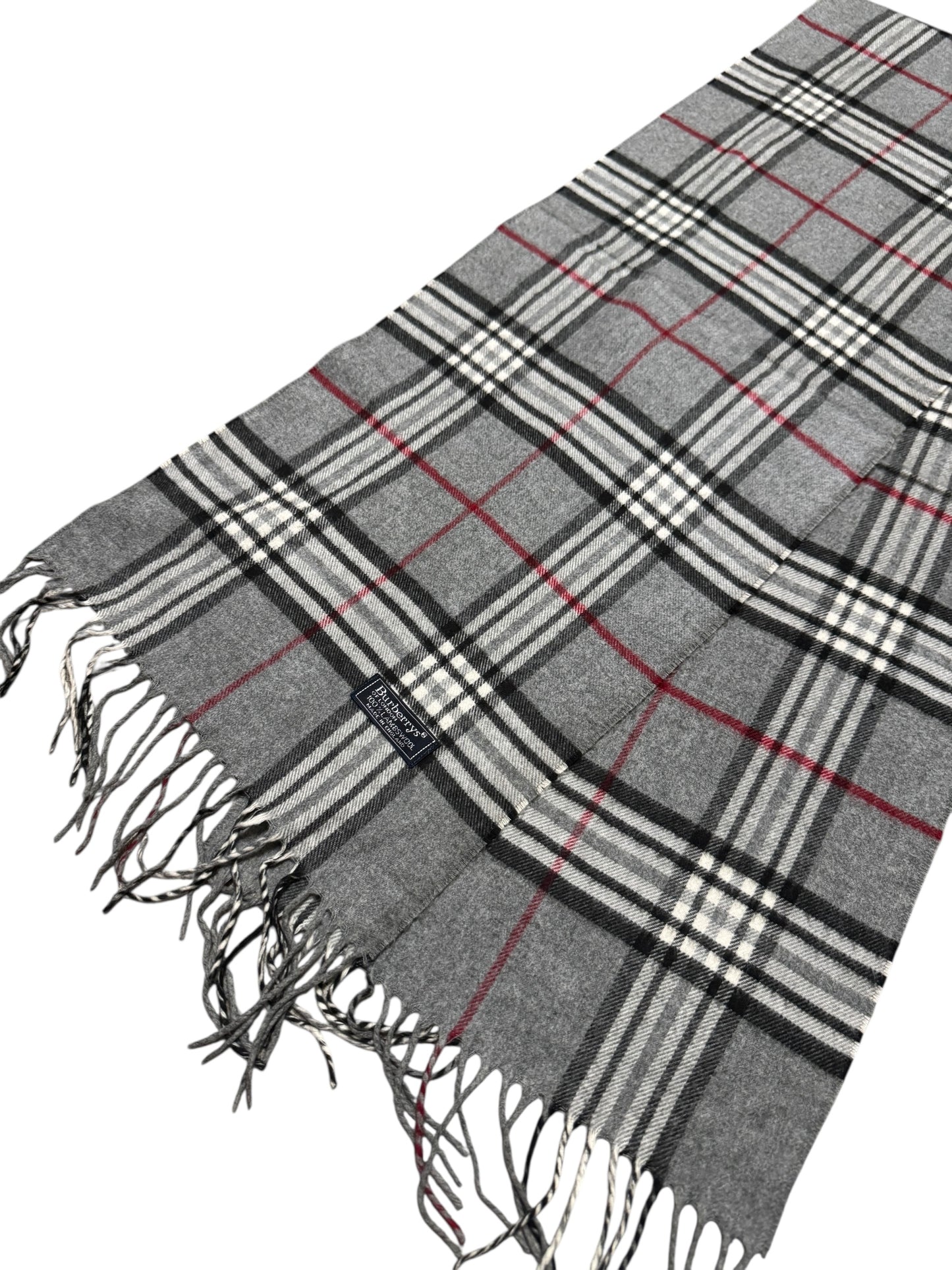 Grey Burberry Scarf