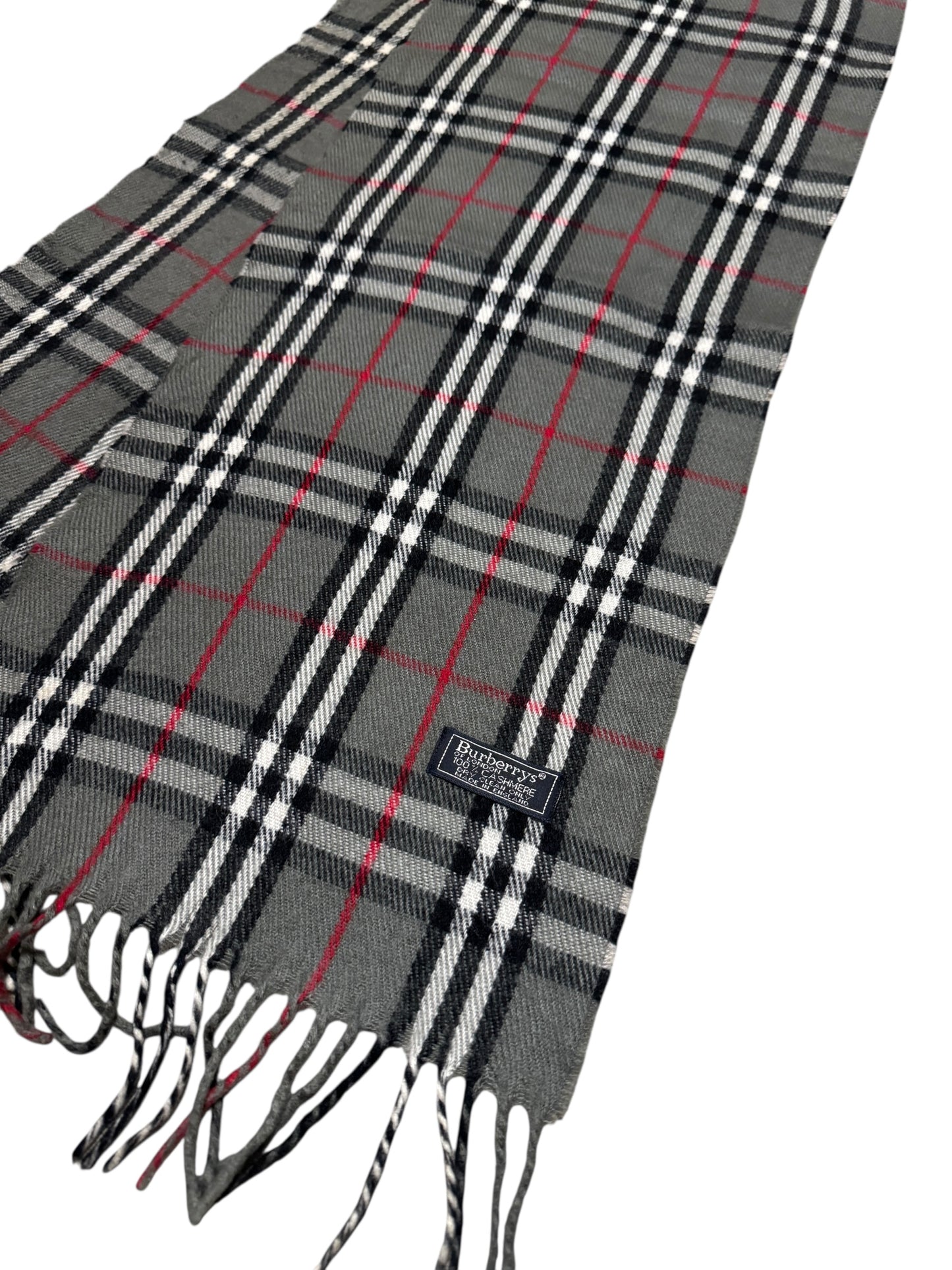 Grey Burberry Scarf