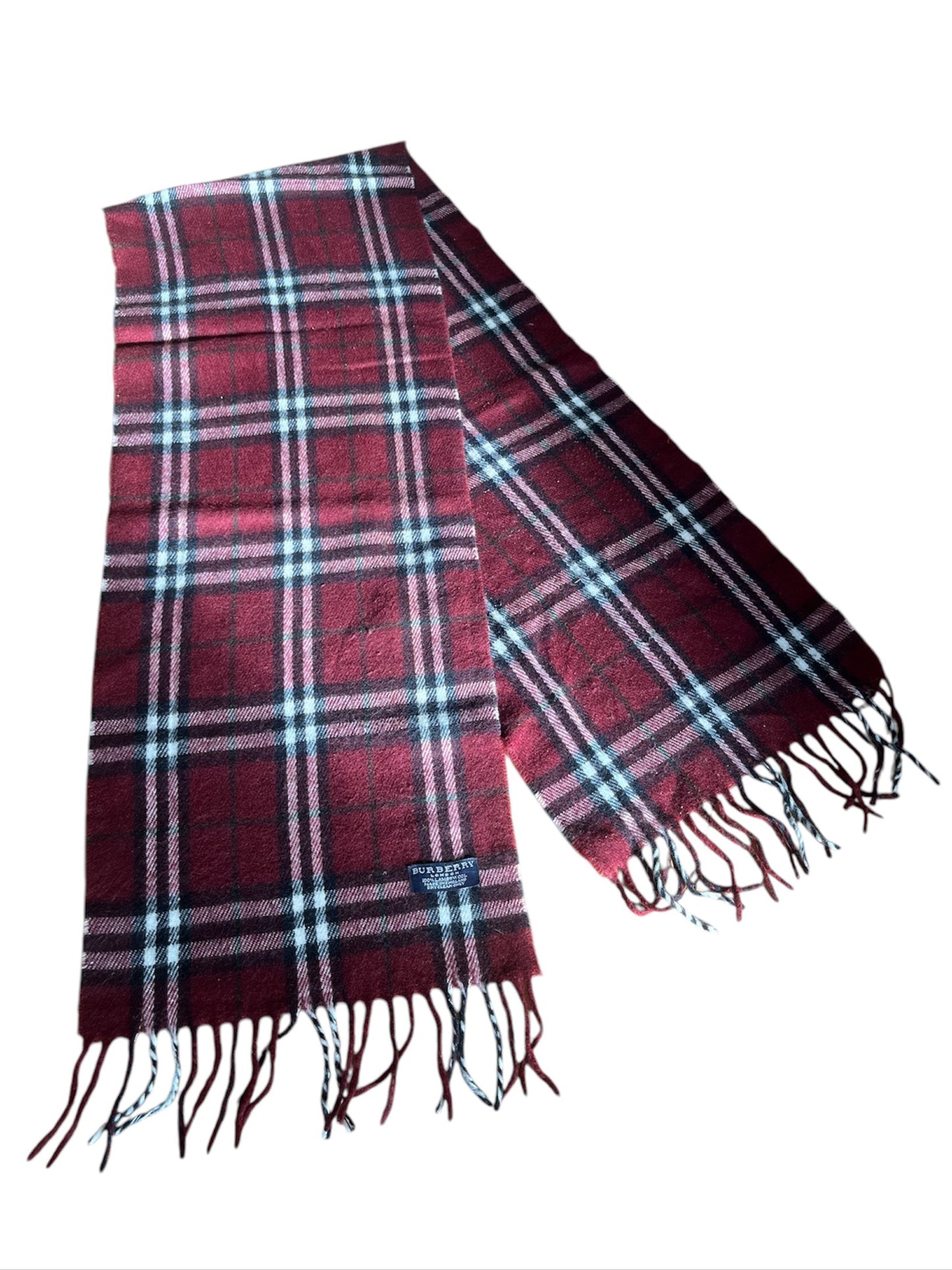 Burberry Scarf Burgundy