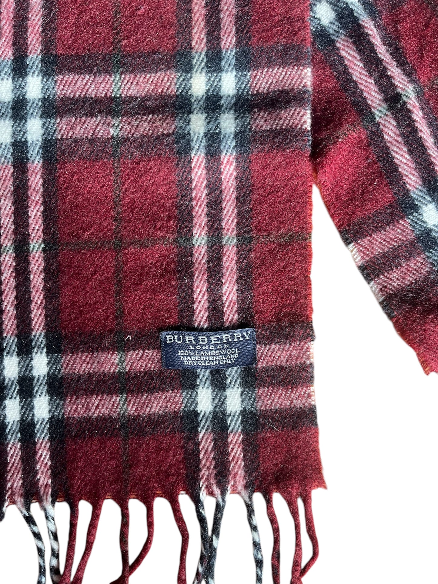 Burberry Scarf Burgundy